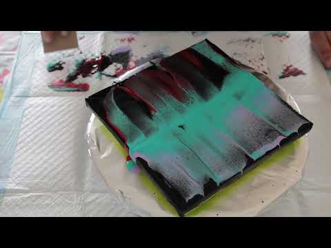 #34 Ghost Swipe Technique: Creating Hauntingly Beautiful Abstract Art with Acrylic Paint Pouring