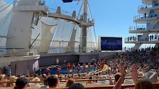 Symphony of the Seas HIRO Aquatheater Day Show Highlights. #travel #fun #show #royalcaribbean