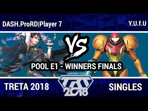 TRT Championship 2018 - Y.U.f.U (Samus) VS DASH.ProRD|Player 7 (Bayonetta) - Smash 4 Singles Pool E1
