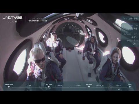 Billionaire Richard Branson reaches space in his own ship