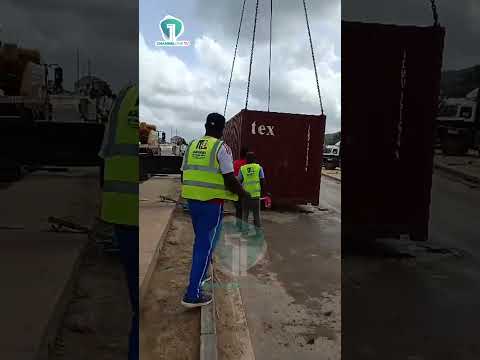 Overturned Trailer Cleared From Ofankor–Nsawam Road