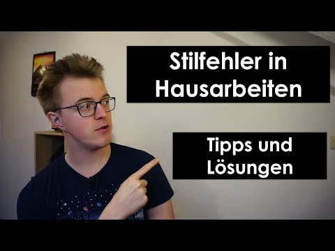 4 häufige Stilfehler in Hausarbeiten