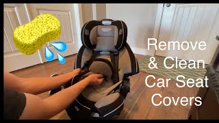 How to remove & clean your car seat covers: Graco car seat