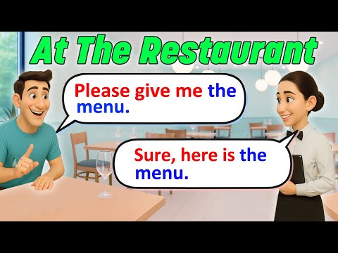 At the Restaurant 🍽️ English Conversation