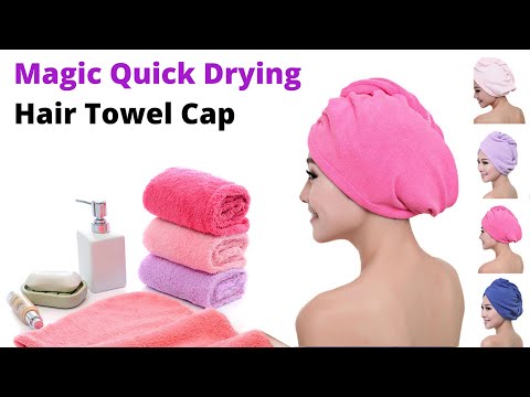 Multicolor hair dry towel cap, box