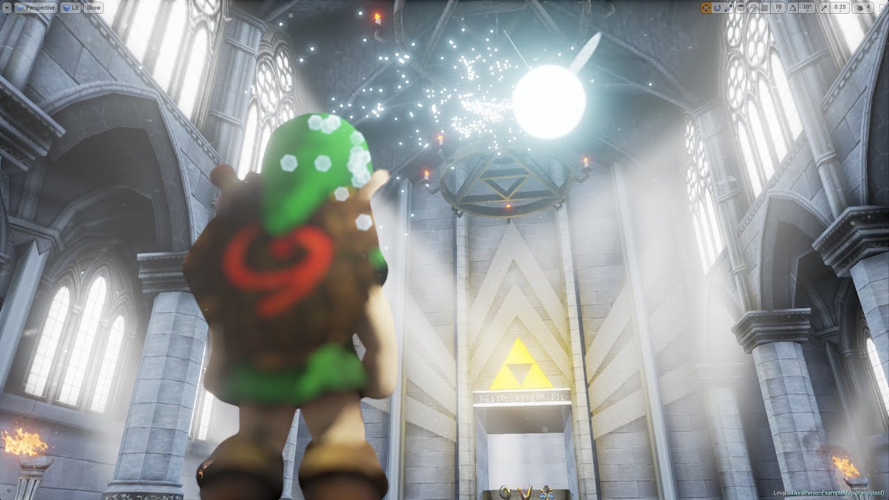 Unreal Engine 4 [4.11] Zelda Ocarina Of Time / Temple Of Time - YouTube