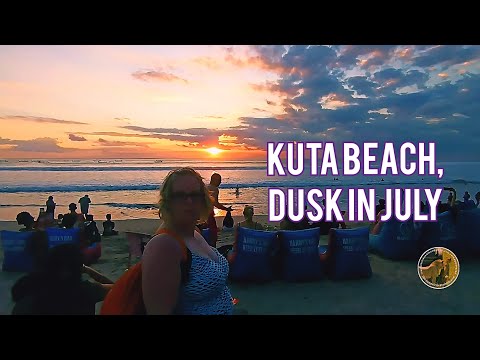 KUTA BEACH IN BALI, THE SCENES FROM THE DUSK🏝️🌞
