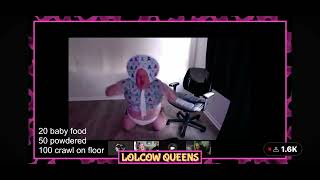 Mike crawls in front of Boogie