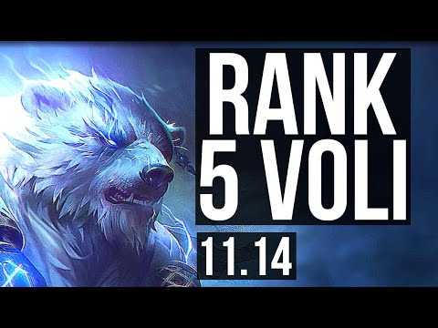 VOLIBEAR vs LEE SIN (JUNGLE) | Rank 5 Voli, 9/2/10, Rank 25 | KR Challenger | v11.14