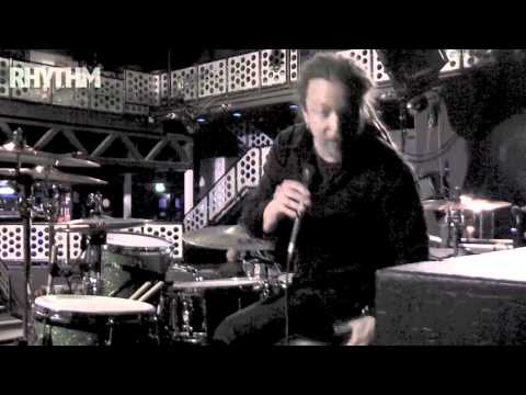Shinedown drummer Barry Kerch shows Rhythm his Pearl/Meinl set-up