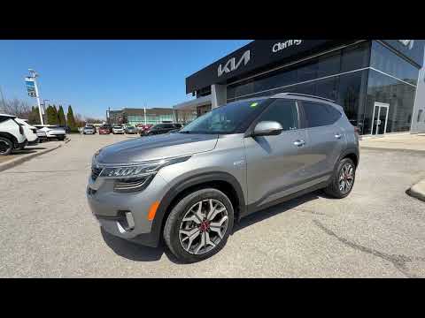 2023 Kia Seltos in Gray for sale at Clarington Kia in Bowmanville, ON