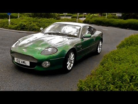 Aston Martin DB7 driveby & small backfire