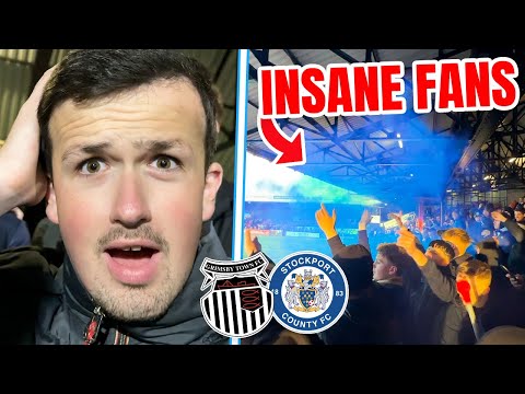 THE BEST FANS IN LEAGUE TWO at GRIMSBY vs STOCKPORT 🧨🔥