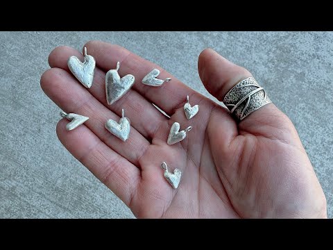 How to fabricate a 3-dimensional heart with recycled silver