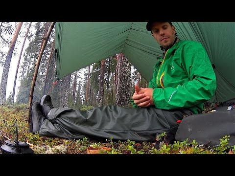 Coffee under the tarp, a rainy day in august