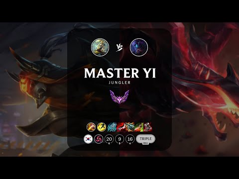 Master Yi Jungle vs Rek'Sai - KR Master Patch 13.13