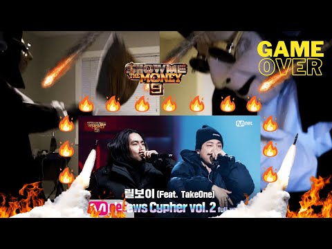 [SMTM9] 'Bad News Cypher vol.2' (Feat. TakeOne) - 릴보이 @ 세미파이널 full ver. | REACTION!