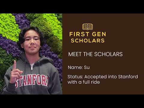 Meet the Scholars - Su - First Gen Scholars