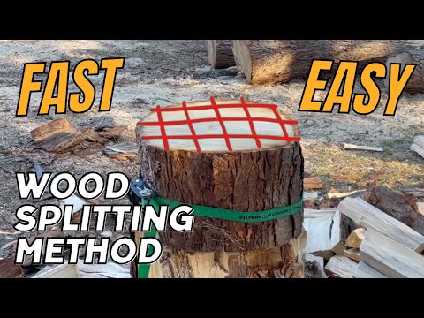 How to split firewood FAST by hand