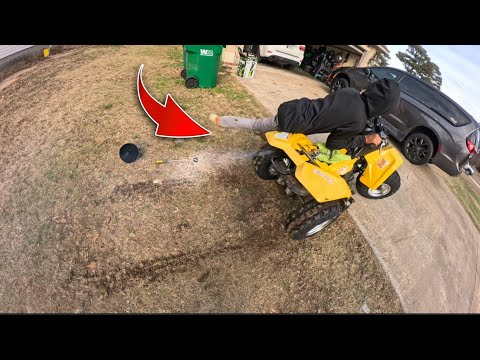 LT80 THROTTLE STUCK WIDE OPEN ON NEPHEW!😭🤦🏾‍♂️