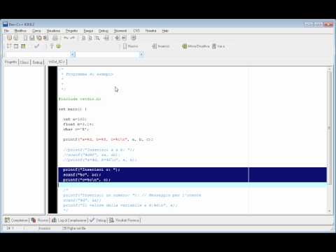 Introduzione al Linguaggio C - (00300) - Input ed Output di base (02)