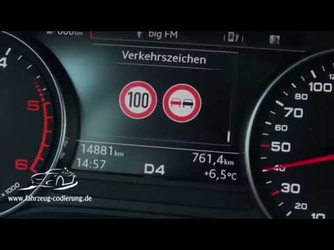 Verkehrszeichenerkennung freischaltung (VZE) Audi A4 B9