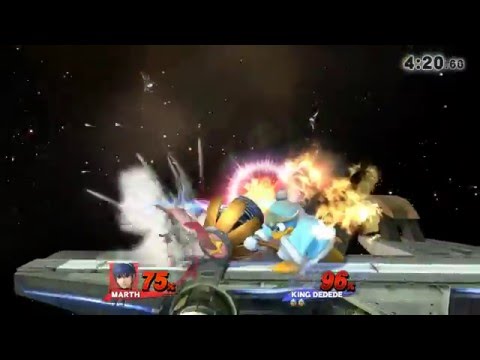 【SSB4】 - END (Marth) vs. Ajay (Dedede)