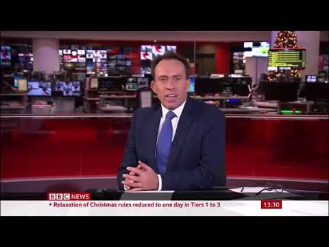 BBC News presenter Ben Brown caught yawning ! - 20th Dec 2020