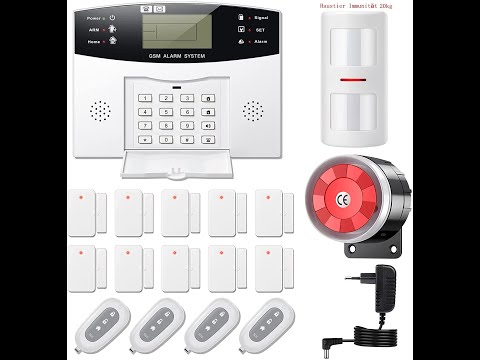 YISEELE GSM Alarm System - Deutsches Installations video