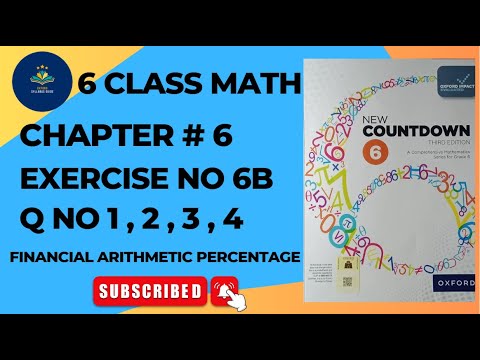 Class 6 Math Exercise 6B Question 1-4 | New Countdown Third Edition | Oxford