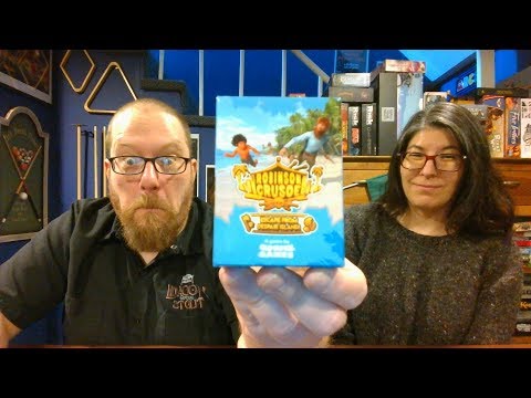 The Board Game Kaptain's preview and tutorial for Robinson Crusoe: Escape from Despair Island