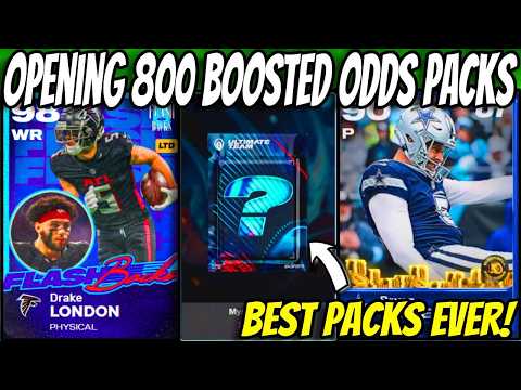 I Opened 800 BOOSTED Odds Packs in Madden!! BEST PACK OPENING IN MADDEN HISTORY!!