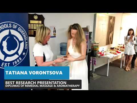 Massage Schools of Queensland - December 2017 Graduation - Award Winners
