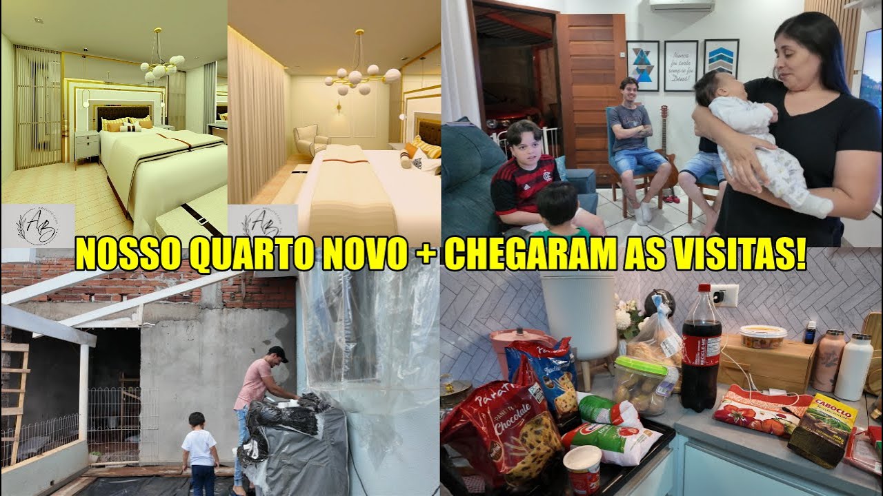 MOSTREI NOSSO QUARTO NOVO + NOSSAS VISITAS CHEGARAM| Juliane Jocoski