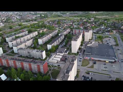 Aerial View over Daugavpils Latvia