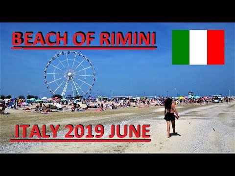 BEACH OF RIMINI ITALY 2019 JUNE