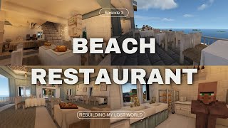 Rebuilding the Beach Restaurant & Lounge! 🍹✨ Reviving My Modded Minecraft World Step by Step