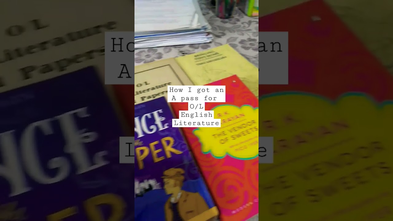 How I got an A for English Literature | Check out my channel for the full video 😊