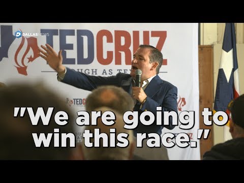 Sen. Ted Cruz tells Ft. Worth crowd he will win the Senate race