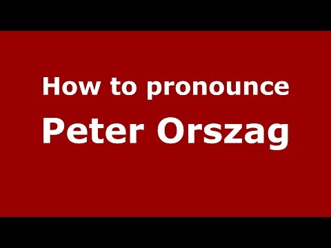 How to pronounce Peter Orszag (American English/US) - PronounceNames.com