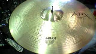 Video thumbnail for Sabian APX 18" Solid Crash Cymbal by Drum Center of Portsmouth
