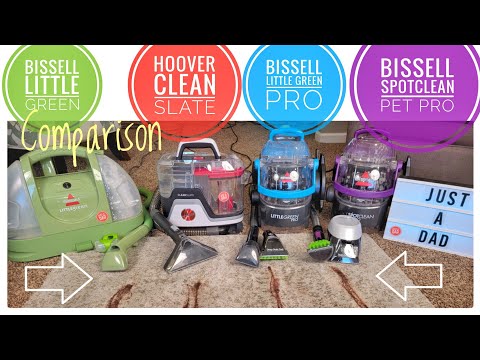 Bissell Little Green vs Pro vs Pet Pro vs Hoover CleanSlate Portable Carpet Cleaners COMPARISON