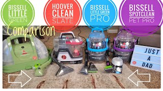 ⚖️ Bissell Little Green vs Pro vs Pet Pro vs Hoover CleanSla