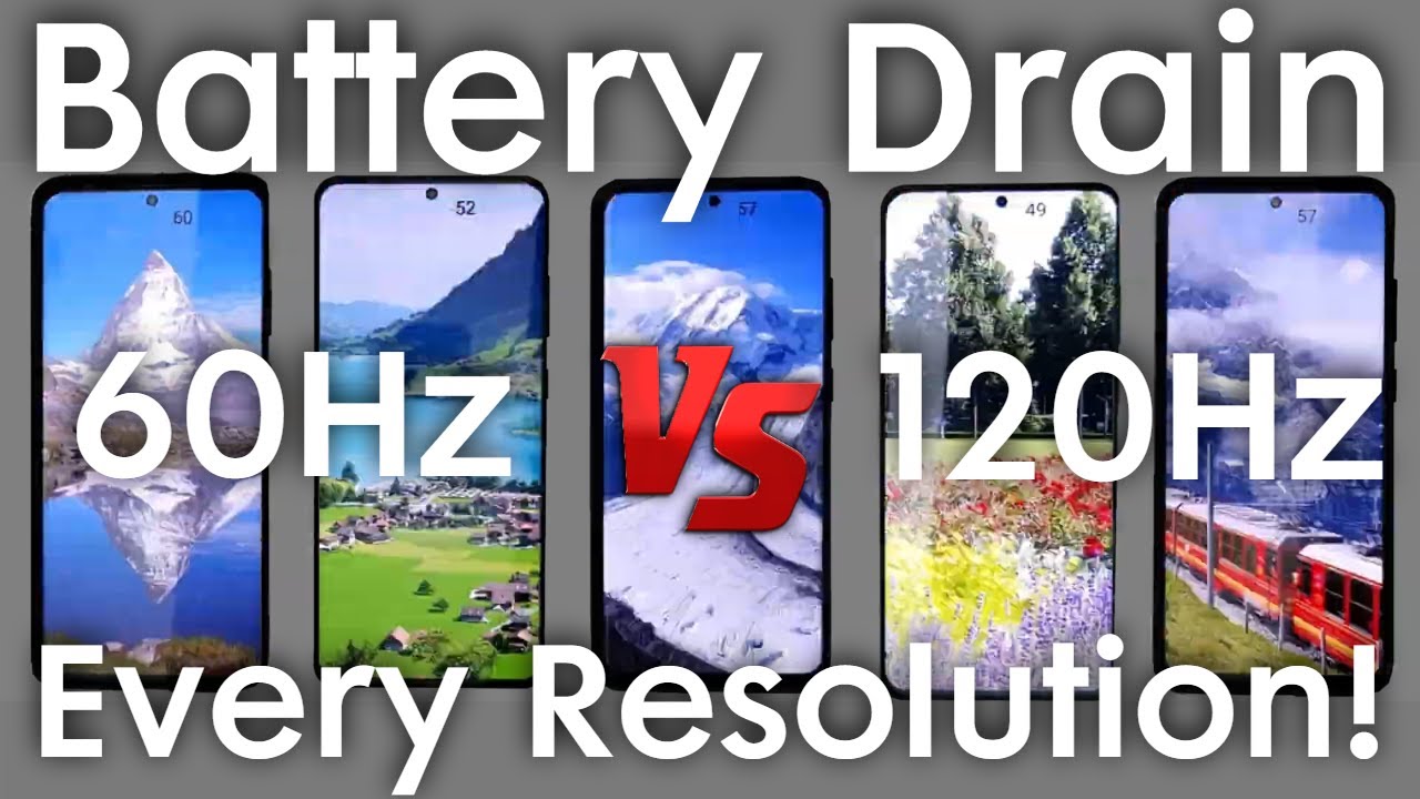 Samsung Galaxy S20 Ultra Battery Drain Test - 60Hz VS 120Hz