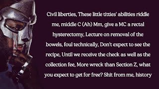 MF DOOM - That's That (lyrics)