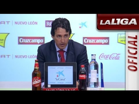 Rueda de Prensa de Emery tras el Sevilla FC (4-0) Real Zaragoza - HD