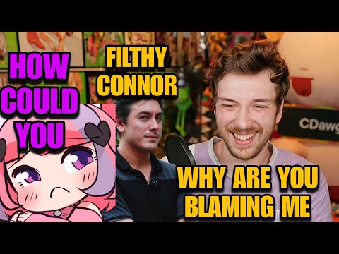 Chris and mousey bullying connor for doxing mousey name in her dream