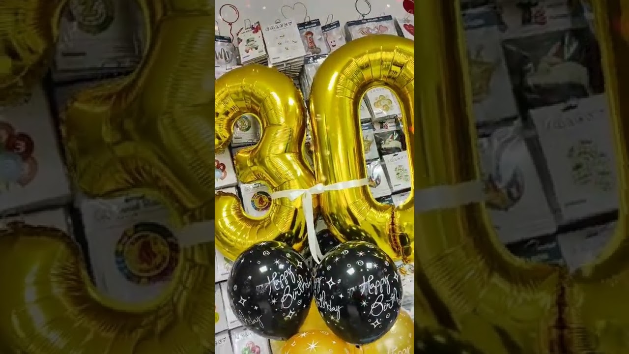 Balony z helem na 30 urodziny w Rzeszowie | SwiatBalonow4uPL