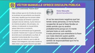 ¡Víctor Manuelle ofrece disculpas por canción con Farruko! | De Primera Mano