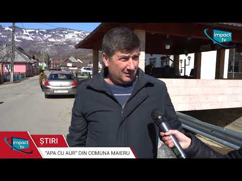"APA CU AUR" DIN COMUNA MAIERU